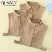 高档衬衫 灯芯绒假领子女百搭假领春秋冬季 衬衣配毛衣卫衣 韩版 新款