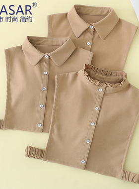 新款韩版灯芯绒假领子女百搭假领春秋冬季高档衬衫衬衣配毛衣卫衣