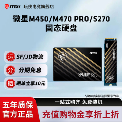 微星M450500G/S270/M470PRO1TB