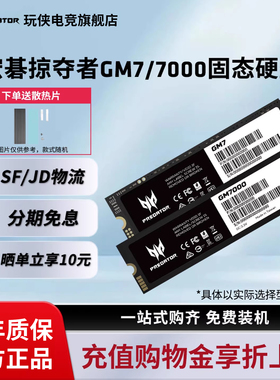 宏碁掠夺者GM7/9 GM7000 1/2/4TBM.2台式机笔记本固态硬盘PCle4.0
