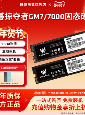宏碁掠夺者GM7/9 GM7000 1/2/4TBM.2台式机笔记本固态硬盘PCle4.0
