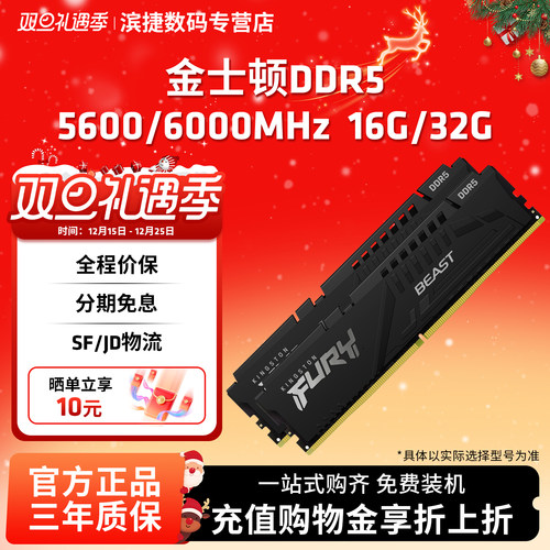 金士顿DDR5野兽台式机内存