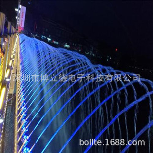 大型波光喷泉山市景观设计安装公司广场跳泉制作户外玻光不锈钢