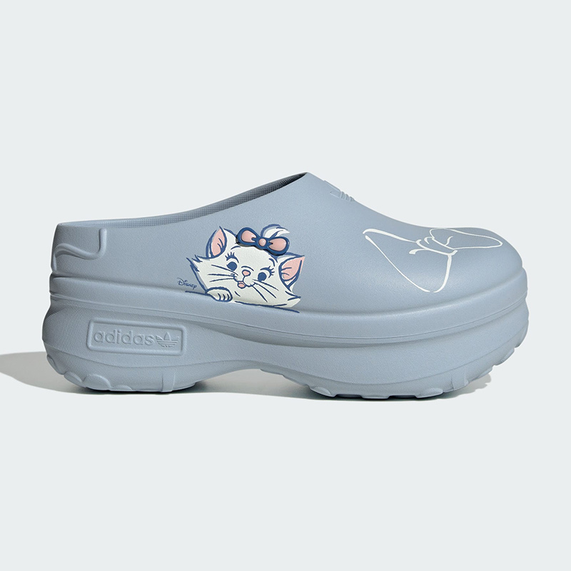 阿迪达斯三叶草女款厚底运动凉鞋