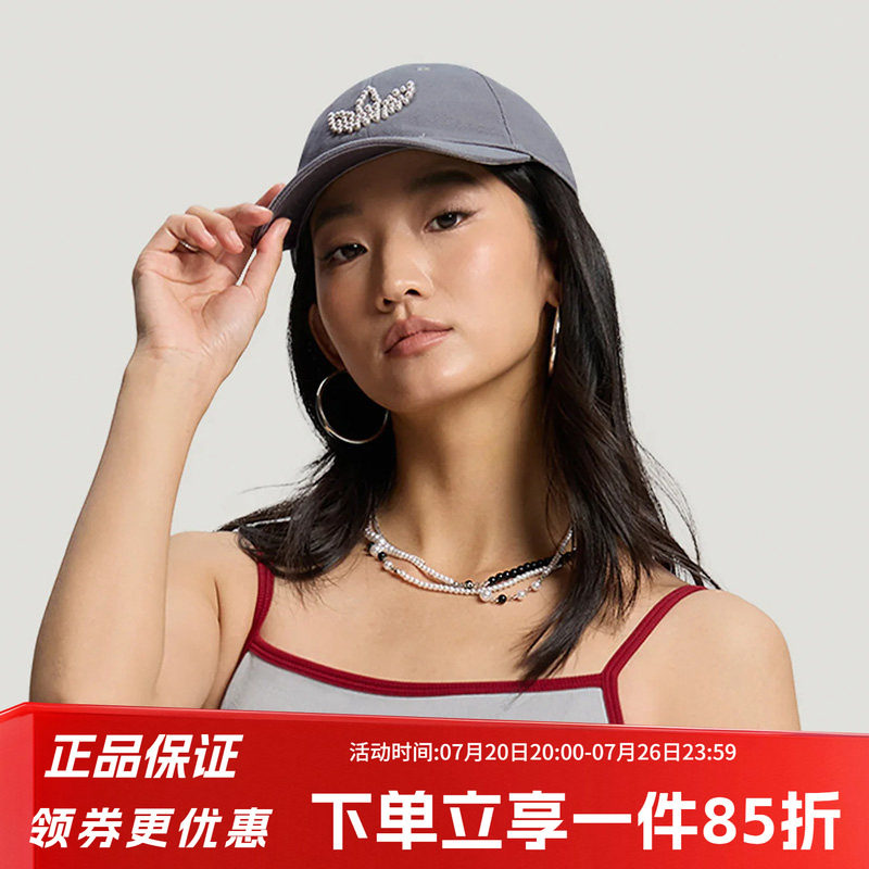 阿迪达斯三叶草时尚女帽PEARLBEADS CAP经典优雅运动棒球帽KW1278