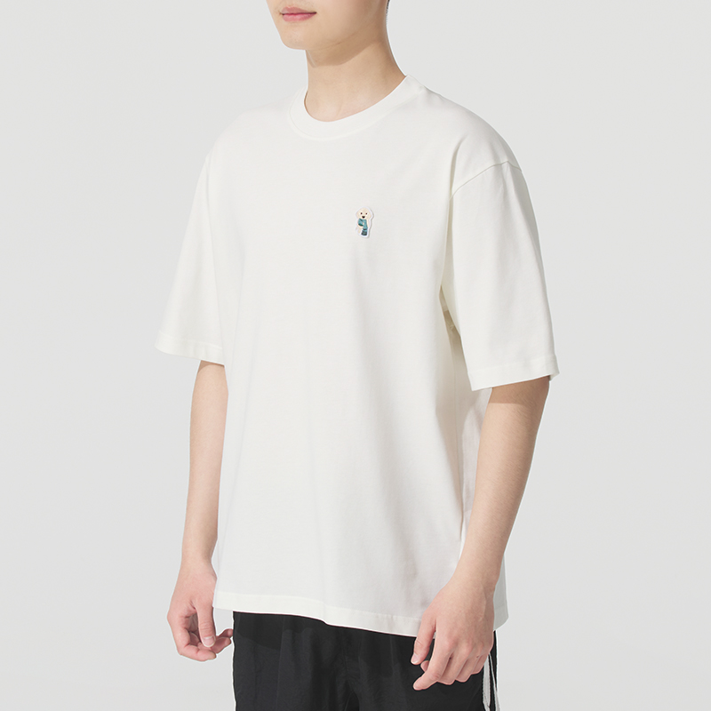 阿迪达斯男款舒适纯棉短袖