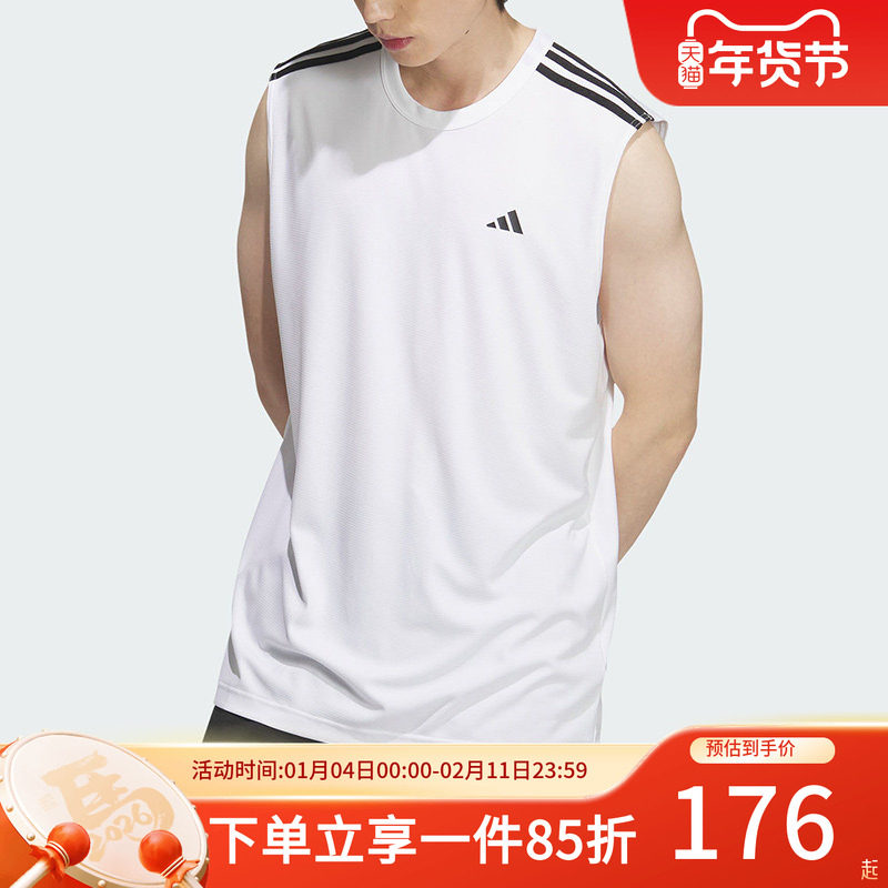 阿迪达斯男装秋季新款BB ALWRLD TANK 篮球运动背心无袖T恤KE5907