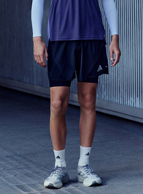 阿迪达斯男裤2026春季新款ADI365 BZ SH跑步侧开叉运动短裤JZ7763