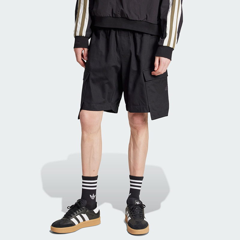 阿迪达斯三叶草男款复古运动短裤