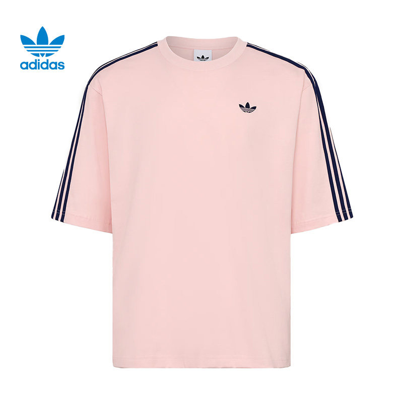 阿迪达斯三叶草短袖男装女装春季新款休闲宽松纯棉运动T恤HZ3831