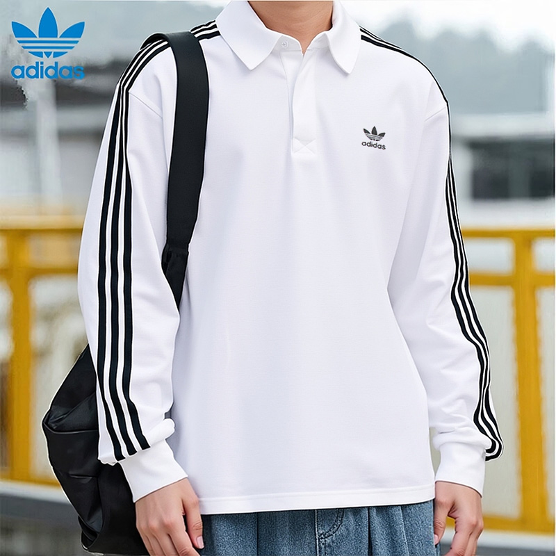 阿迪达斯三叶草男款复古长袖