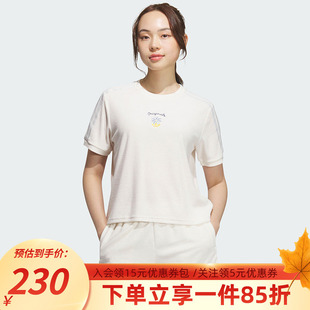 休闲百搭简约短袖 阿迪达斯三叶草女装 半袖 新款 T恤KB8960 2025秋季