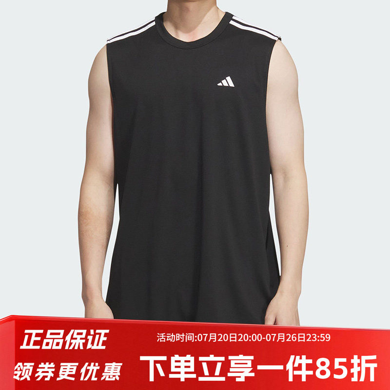 阿迪达斯男装春季新款无袖T恤BB ALWRLD TANK 篮球运动背心KE5906