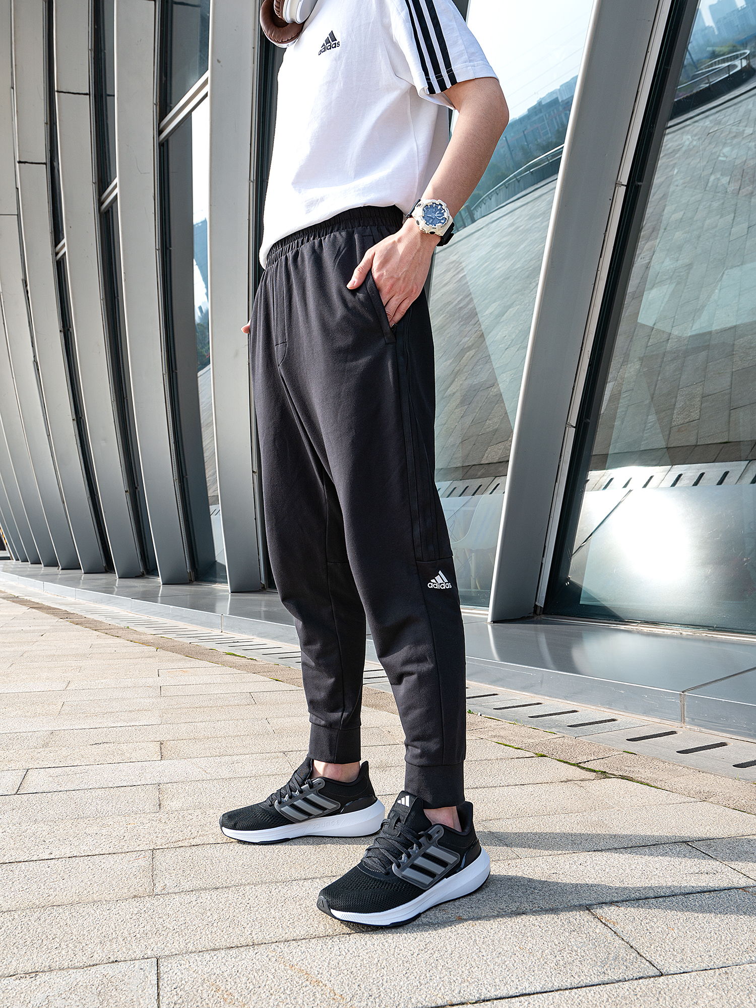 阿迪达斯跑步官网男裤