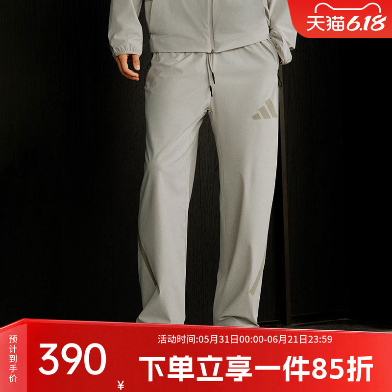阿迪达斯长裤男装2026春季新款黑标制服凉感运动休闲直筒裤KE4878