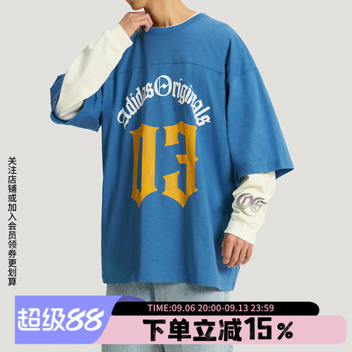 阿迪达斯三叶草男款宽松短袖