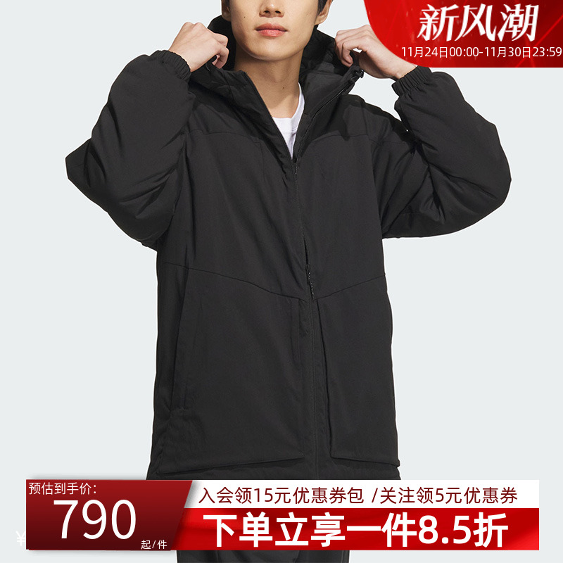 阿迪达斯男装棉服外套
