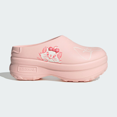 阿迪达斯三叶草女款厚底运动拖鞋