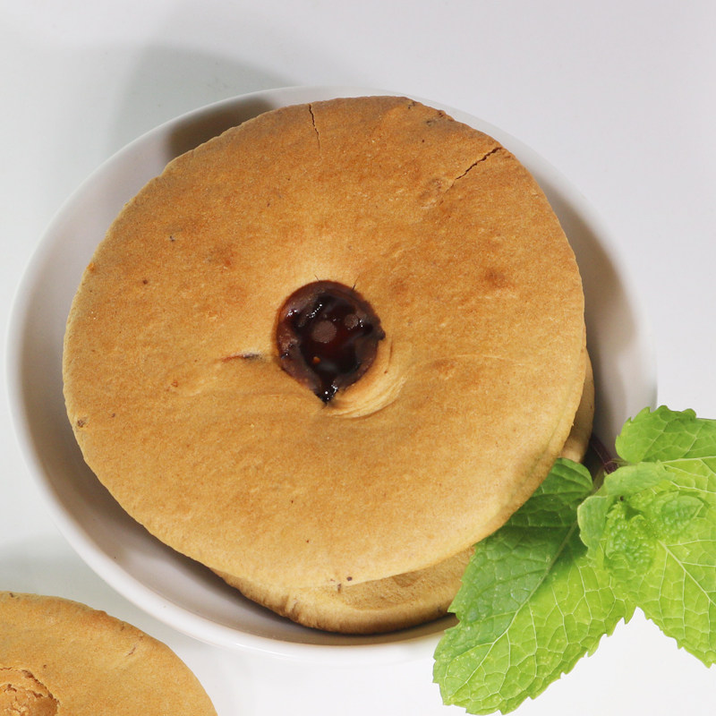 网红早餐红糖肚脐饼双炉饼潮汕特产传统糕点番薯酥饼干特色小吃