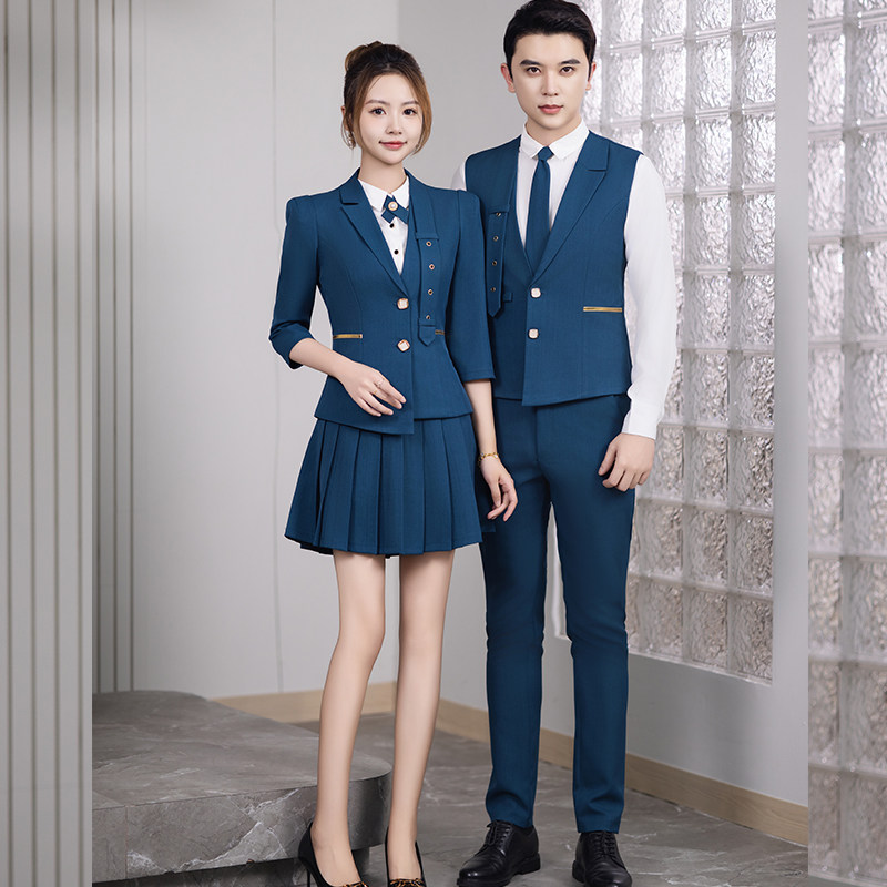 新款公主工作服ktv少爷服务员酒吧前台包厢包房时尚工衣女套装dj