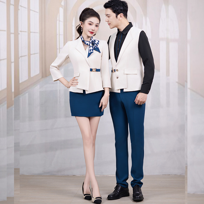 ktv公主工作服套装酒吧足浴夜场dj夜总会包厢少爷服务员工装秋冬