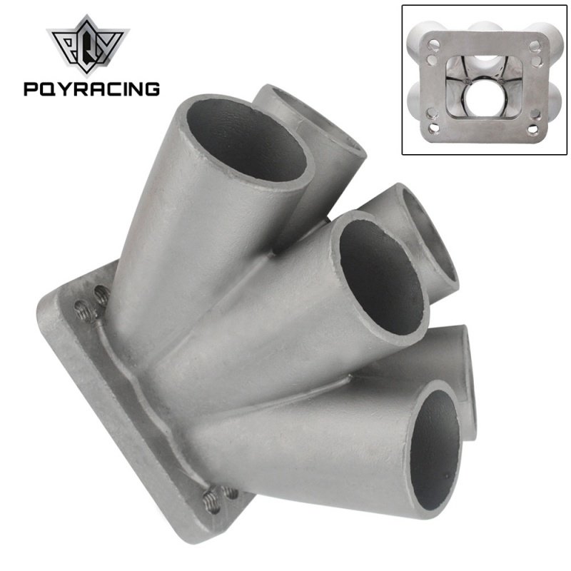 改装汽配喷砂不锈钢6孔法兰底座适用于t3/t4涡轮