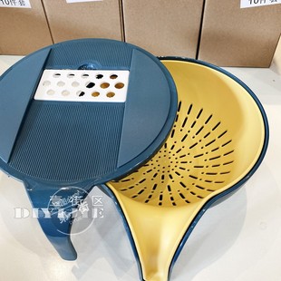 出口日单Kitchen utensils多功能一体式切菜切丁沥水厨房工具