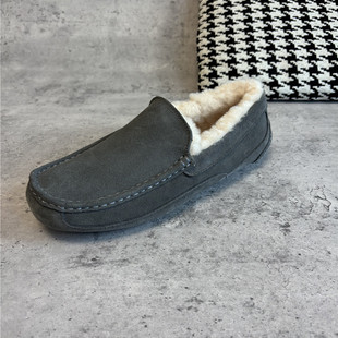 男棉鞋 冬鞋 经典 豆豆鞋 防滑耐磨羊毛舒适保暖棉鞋 外贸纯元