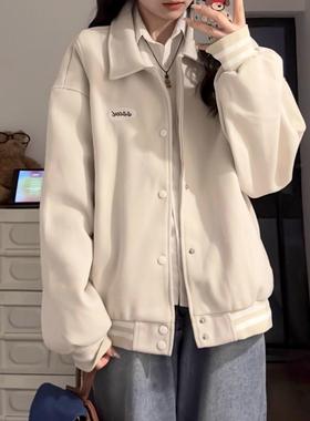 美式复古棒球服5外套女LPY秋季个202新款设计感小子休闲春夹克上