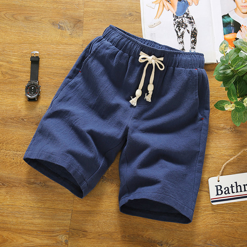 Riding breeches Big pants Decor summer street Easy Cotton and hemp 2018 Seventh Sleep Sandy beach shorts Flaxin the Men's clothing, Casual pants  category - from Buy2taobao.com to provide professional Taobao agent buy service