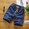 Riding breeches Big pants Decor summer street Easy Cotton and hemp 2018 Seventh Sleep Sandy beach shorts Flax
