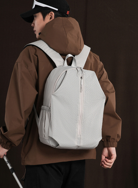 GFSN简约风双肩背包男女大容量轻便书包大学生休闲背包男女同款大