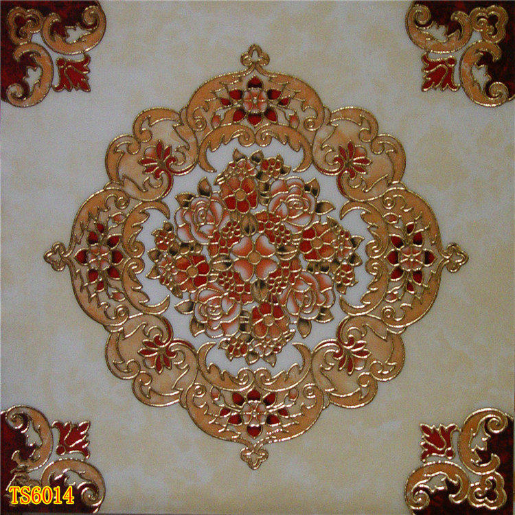 热销简欧抛晶金砖客厅玄关门厅电视背景墙艺术地面瓷砖600x600