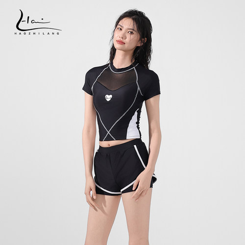 昊之浪女分体透气设计泳装