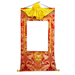 欧斯特 定制画像 矿物画心唐卡壁画装裱财神爷画像挂画客厅装饰画