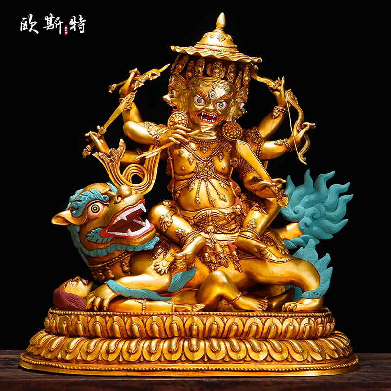 欧斯特铜手工鎏金錾刻