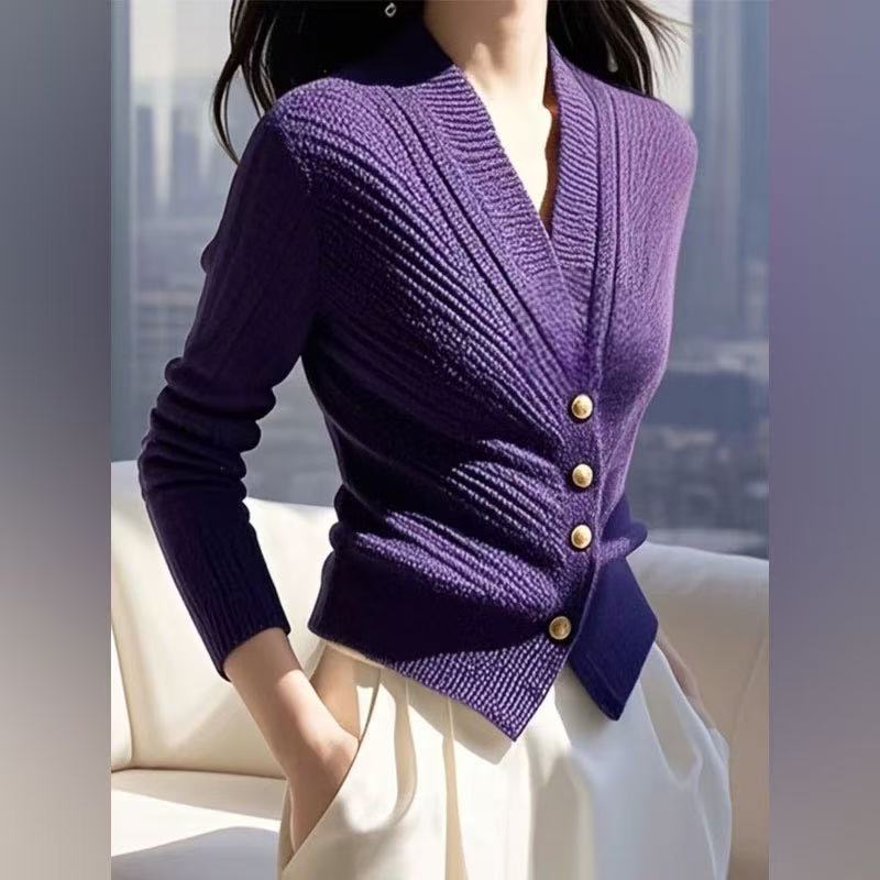 慵懒风高级感超好看2025秋冬季新款漂亮气质收腰内搭针织开衫毛衣