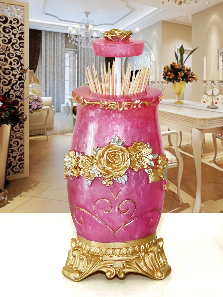 乔迁新居轻奢高档牙签盒按压创意