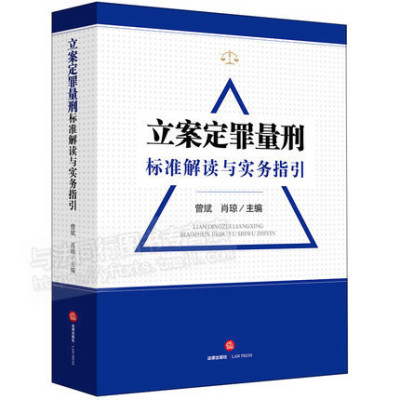 正版 立案定罪量刑标准解读与实务指引 刑事案件 刑法修正案 立案定罪量刑 法律实务 刑事法律工具书 法律出版社 9787519719791