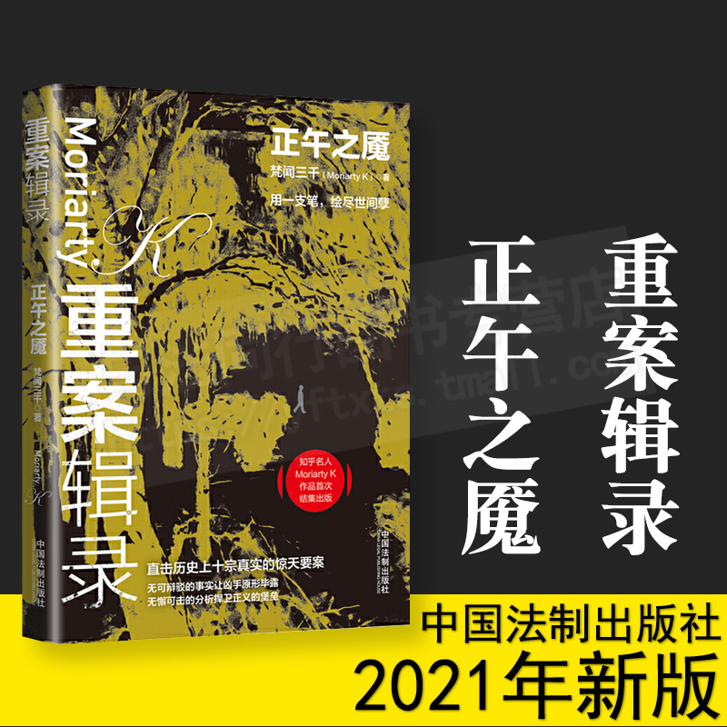 2021正版 重案辑录：正午之魇 犯罪心理学 侦探推理小说爱好者 犯罪调查幕后犯罪调查现场 中国法制出版社 9787521618365