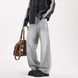 廓形宽松牛仔裤春夏季新款直筒阔腿裤H774-P65控88，男装牛仔裤，星座617A-5（原A405）