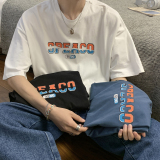 情侣装夏季新款印字圆领短袖T恤男韩版宽松班服潮Q143-P28控39，男装T恤，星座617A-5（原A405）