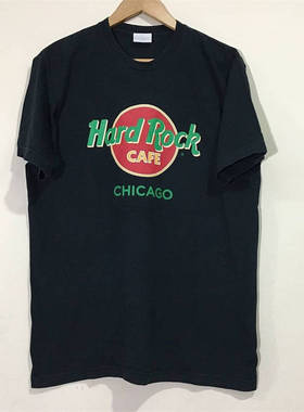 HardRock硬摇滚乐队美式复古vintage高街休闲潮牌短袖T恤男女同款