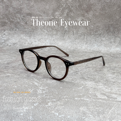 141mm复古椭圆TR90平光镜