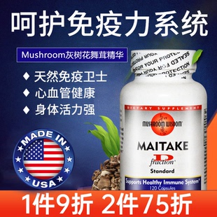 美国Mushroom maitake舞茸精华胶囊灰树花提取物免疫力系统120粒