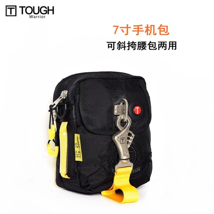 tough潮牌腰包男户外运动手机证件包男士时尚迷你单肩斜挎小包邮