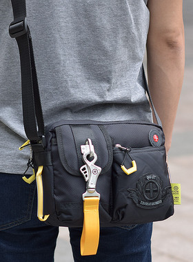 23新款tough时尚小背包男多口袋户外休闲牛津布潮牌单肩男斜挎包