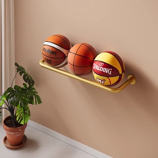 篮球收纳架架子球架展示挂墙上家用足球收纳放置神器教室放存放架