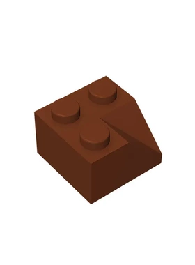 【50g】moc零配件兼容3046小颗粒2x2 45°斜坡凹角屋顶砖积木