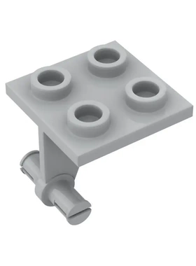 【50g】MOC小颗粒积木4870兼容通用零配件2x2飞机前轮双细轴